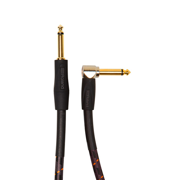 ROLAND RIC-G10A 3M Düz/L Uçlu 1/4 JACK Enstrüman Kablosu